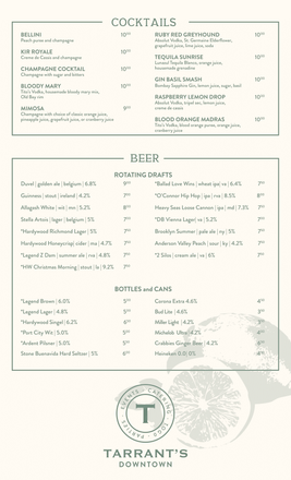 Tarrant's Cafe Downtown - Catering in Richmond, Virginia