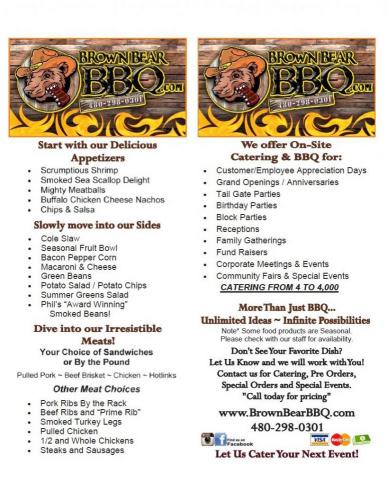Brown Bear BBQ LLC - Catering in Apache Junction, Arizona