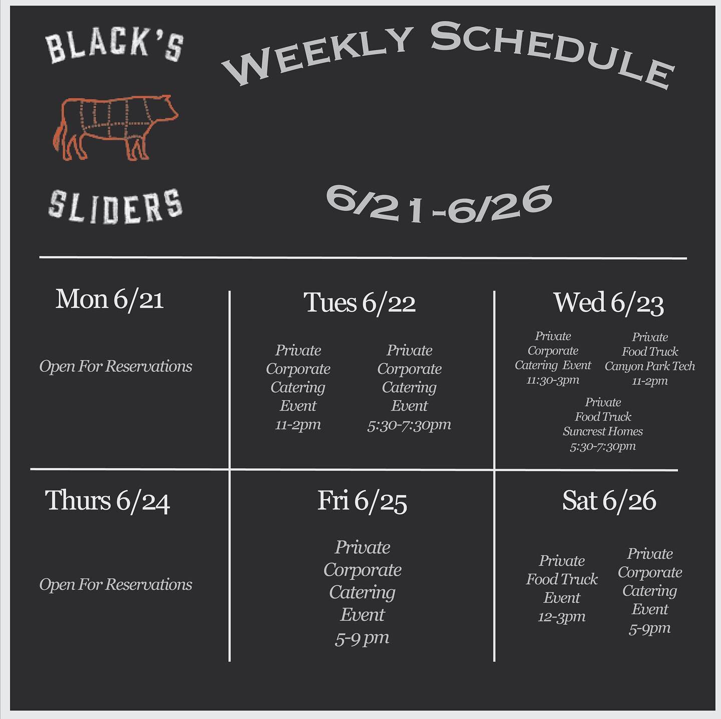 BLACK'S SLIDERS FOOD TRUCK - Catering in Salt Lake City, Utah