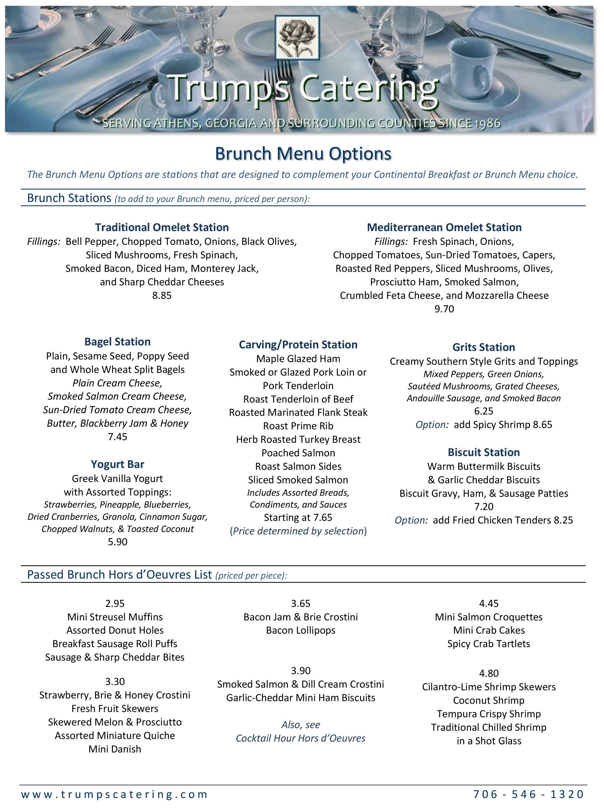 Trumps Catering - Catering in Athens, Georgia