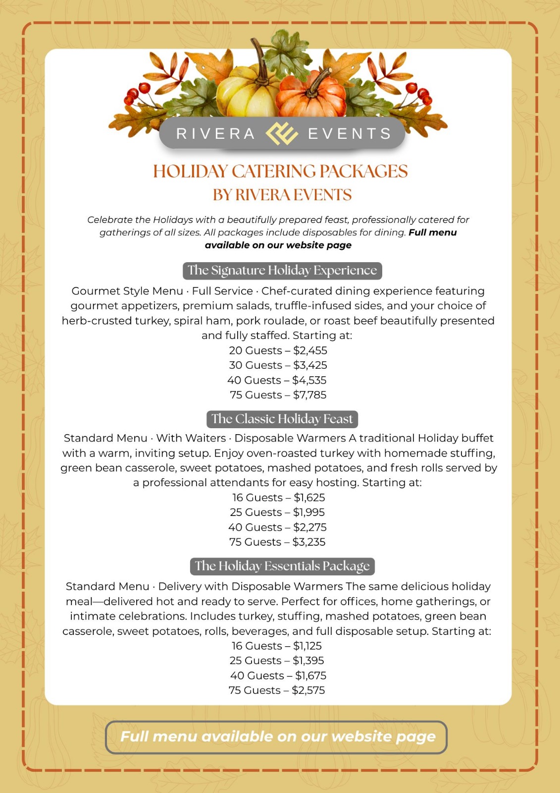 Rivera Events - Catering in Miami, Florida