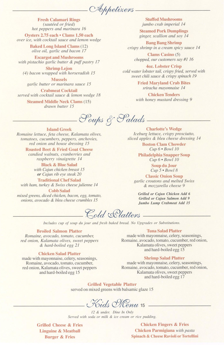 Charlotte's Restaurant - Catering in Newtown Square, Pennsylvania