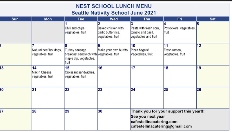 Cafe Stellina Catering/NEST School Lunch - photo 3