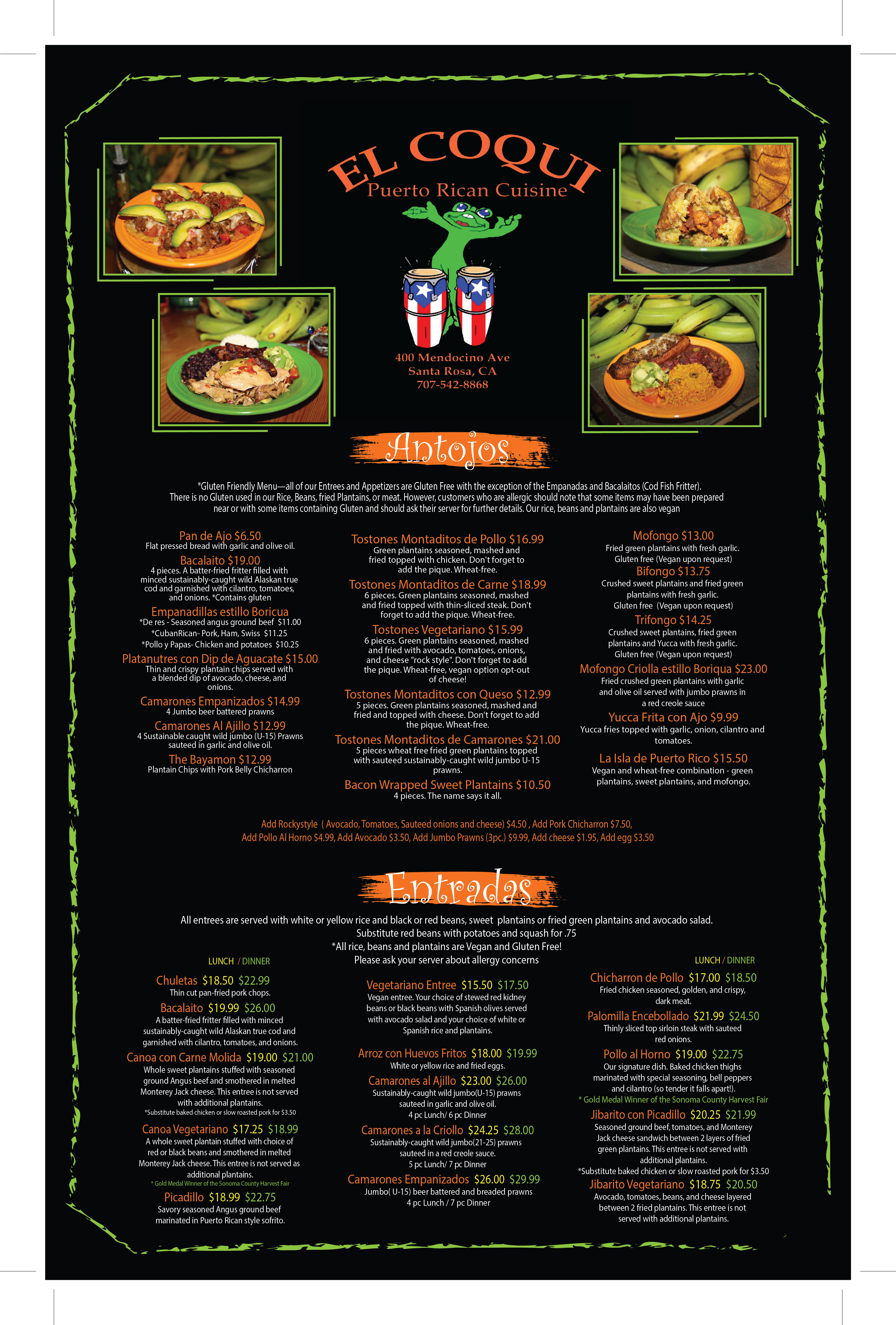 El Coqui Puerto Rican Cuisine - Catering in Santa Rosa, California