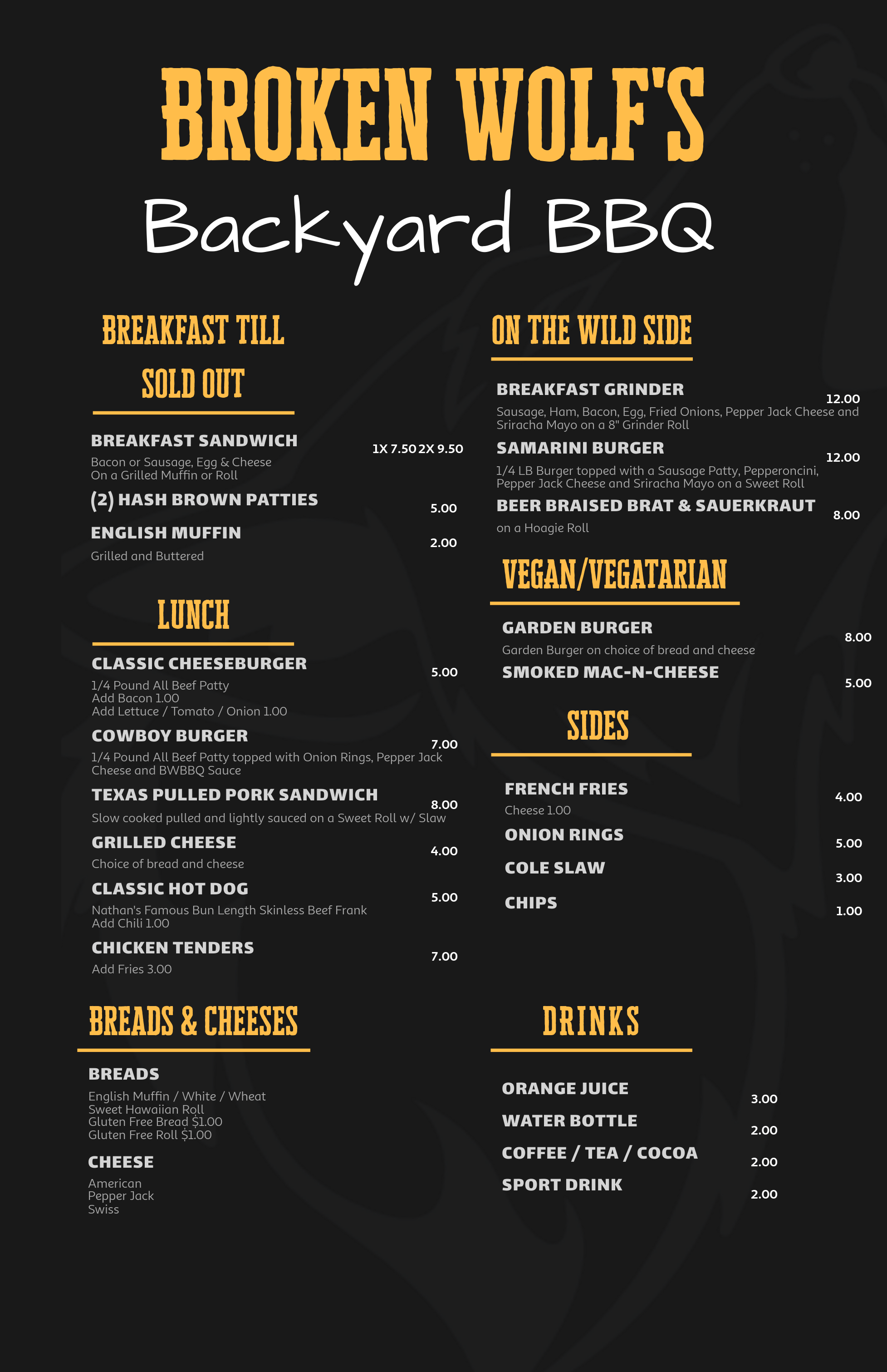 Broken Wolf's BBQ - Catering in Westfield, Massachusetts