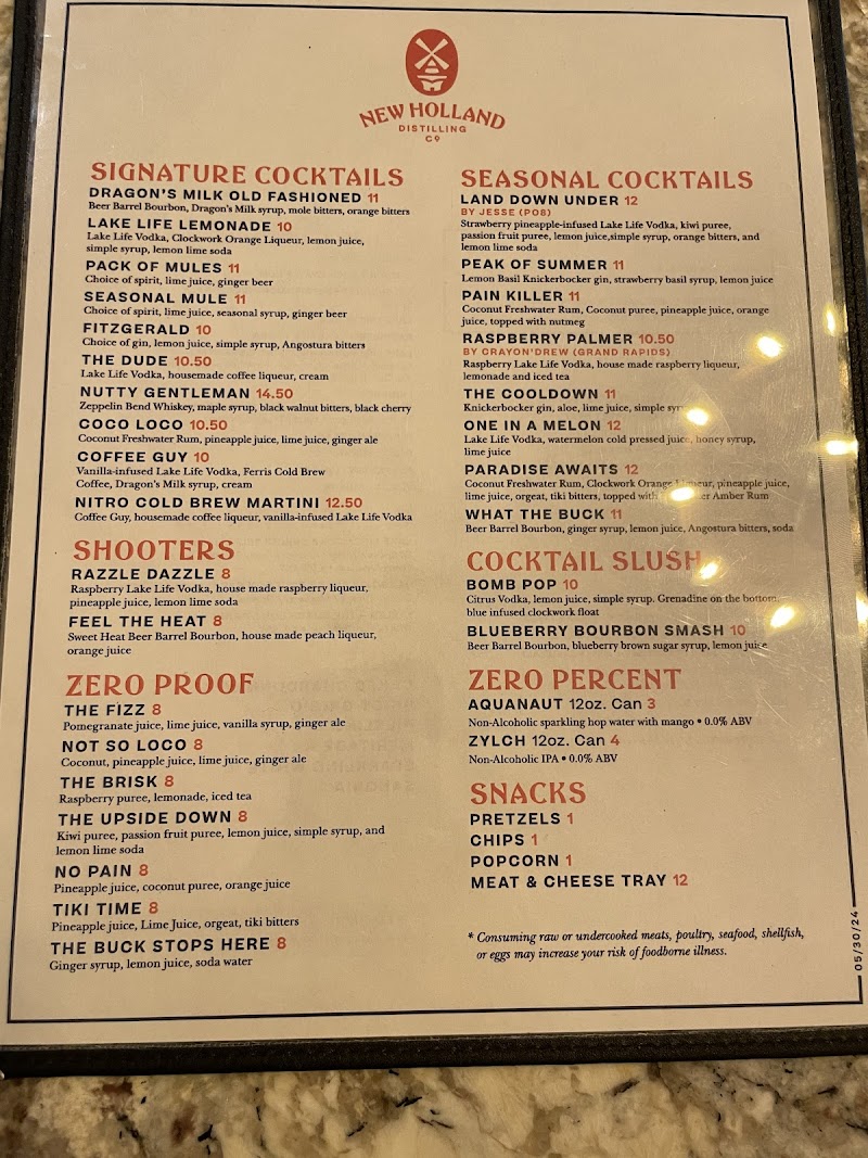 New Holland Distilling - Grand Haven Tasting Room - Catering in Grand Haven, Michigan