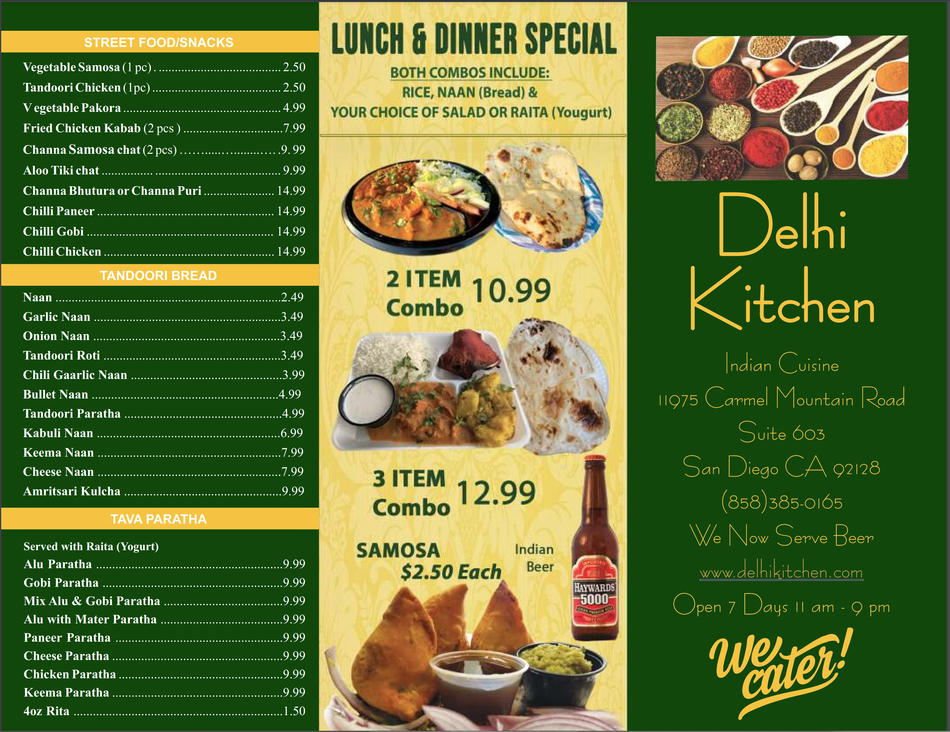 Delhi Kitchen - Catering in San Diego, California