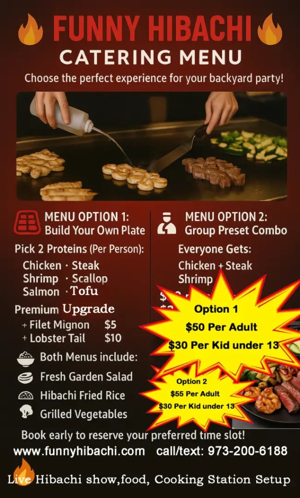 Funny Hibachi Catering - Catering in Brooklyn, New York