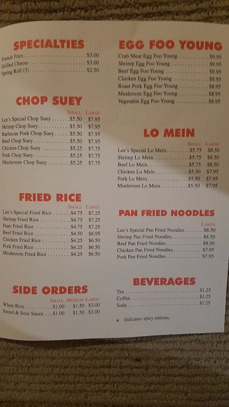 Lee's Restaurant - photo 3