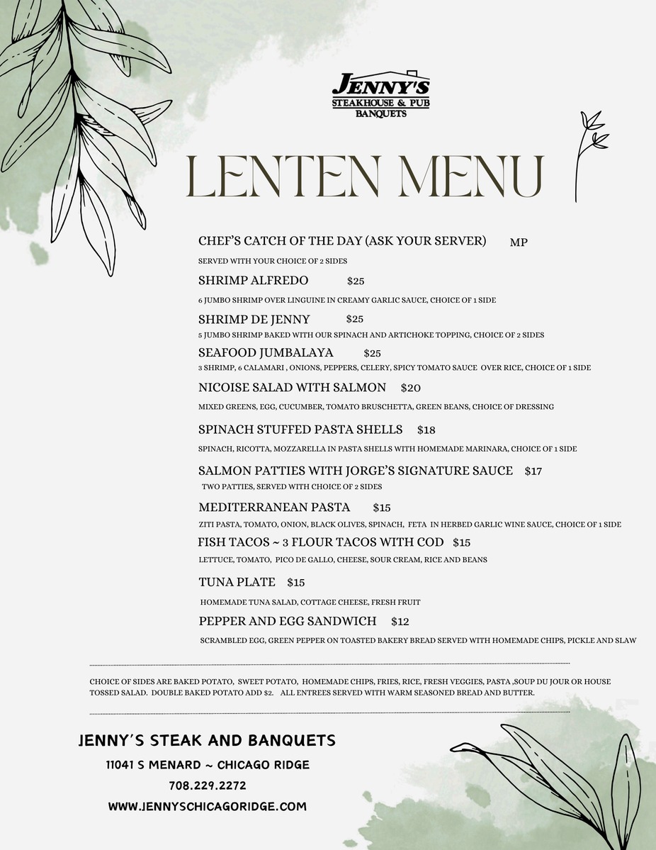Jenny's Steak and Banquets - Catering in Chicago Ridge, Illinois