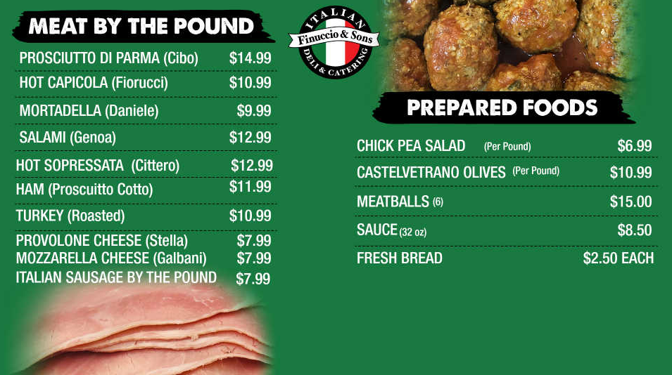 Finuccio and Sons Italian Deli and Catering - photo 3