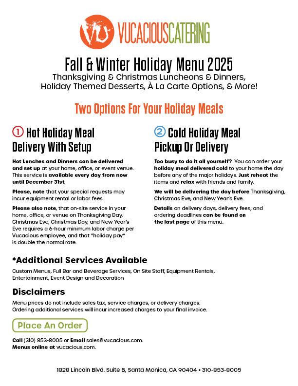 Vucacious Catering - Catering in Santa Monica, California