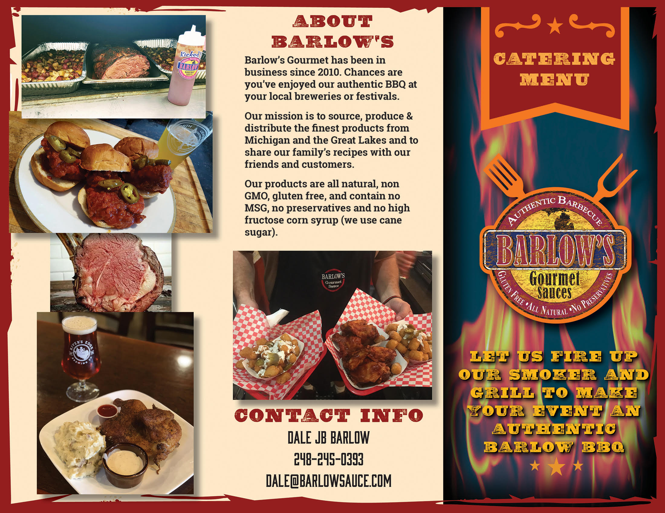 Barlow's Gourmet Products, Inc. Authentic BBQ, Catering & Event Services - Catering in Holly, Michigan