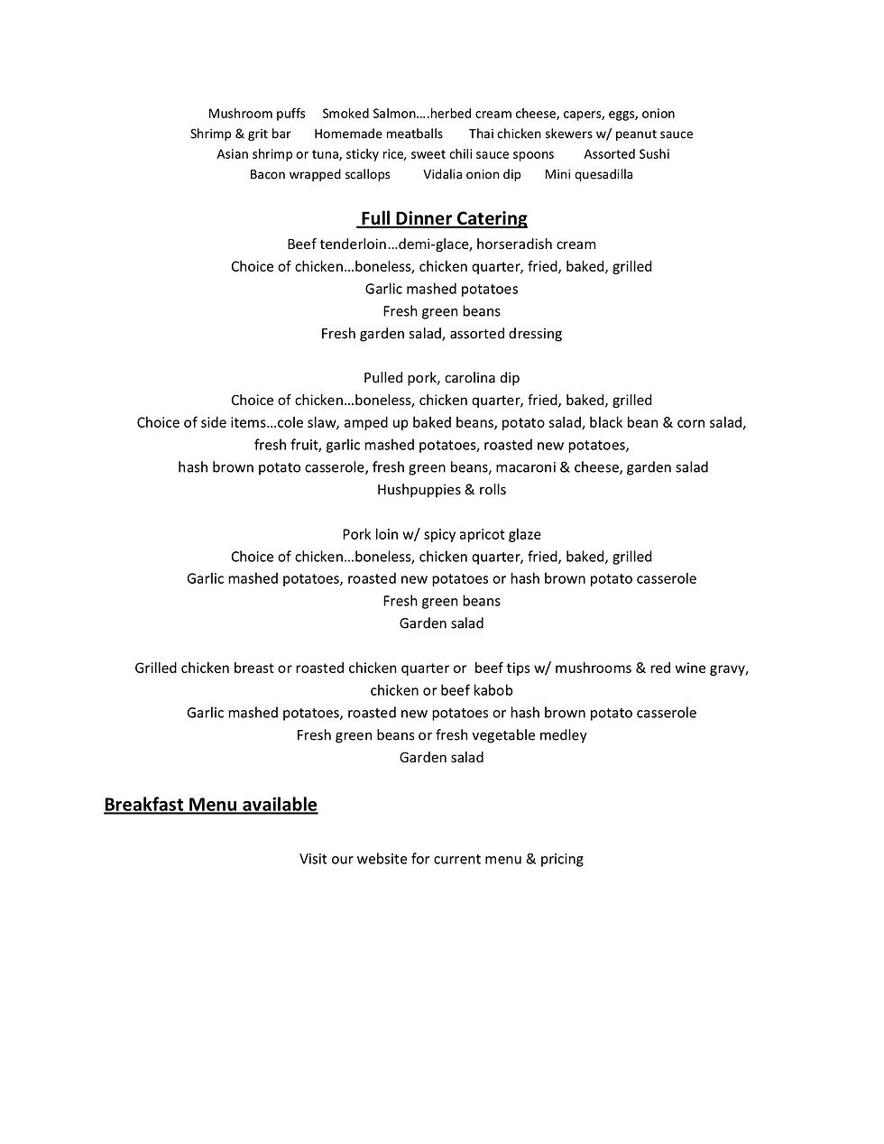 Twin City Diner Catering - Catering in Winston-Salem, North Carolina