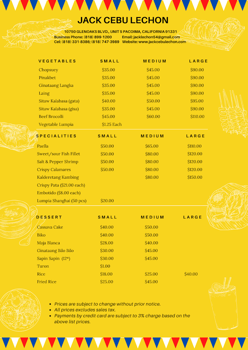 Jack Special Lechon & Catering LLC - Catering in Pacoima, California