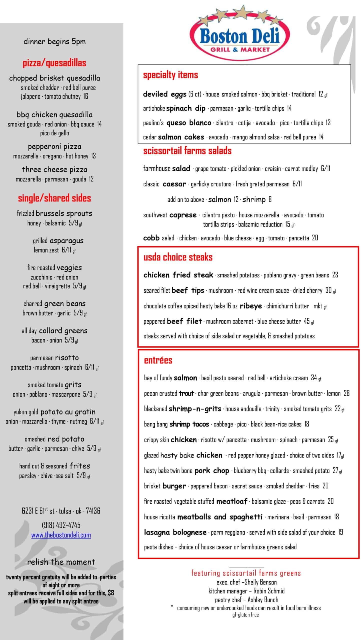 Boston Deli Grill & Market - Catering in Tulsa, Oklahoma