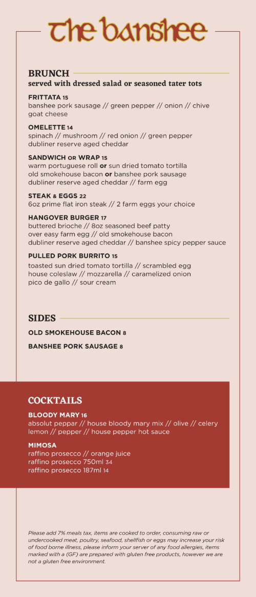 The Banshee - Catering in Boston, Massachusetts