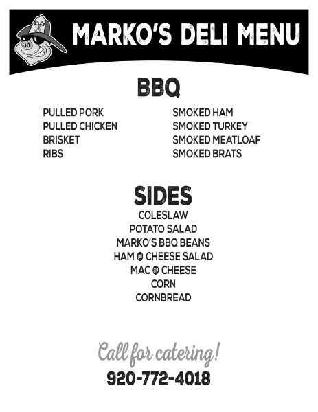 Marko's Smokin' BBQ - Catering in Collins, Wisconsin