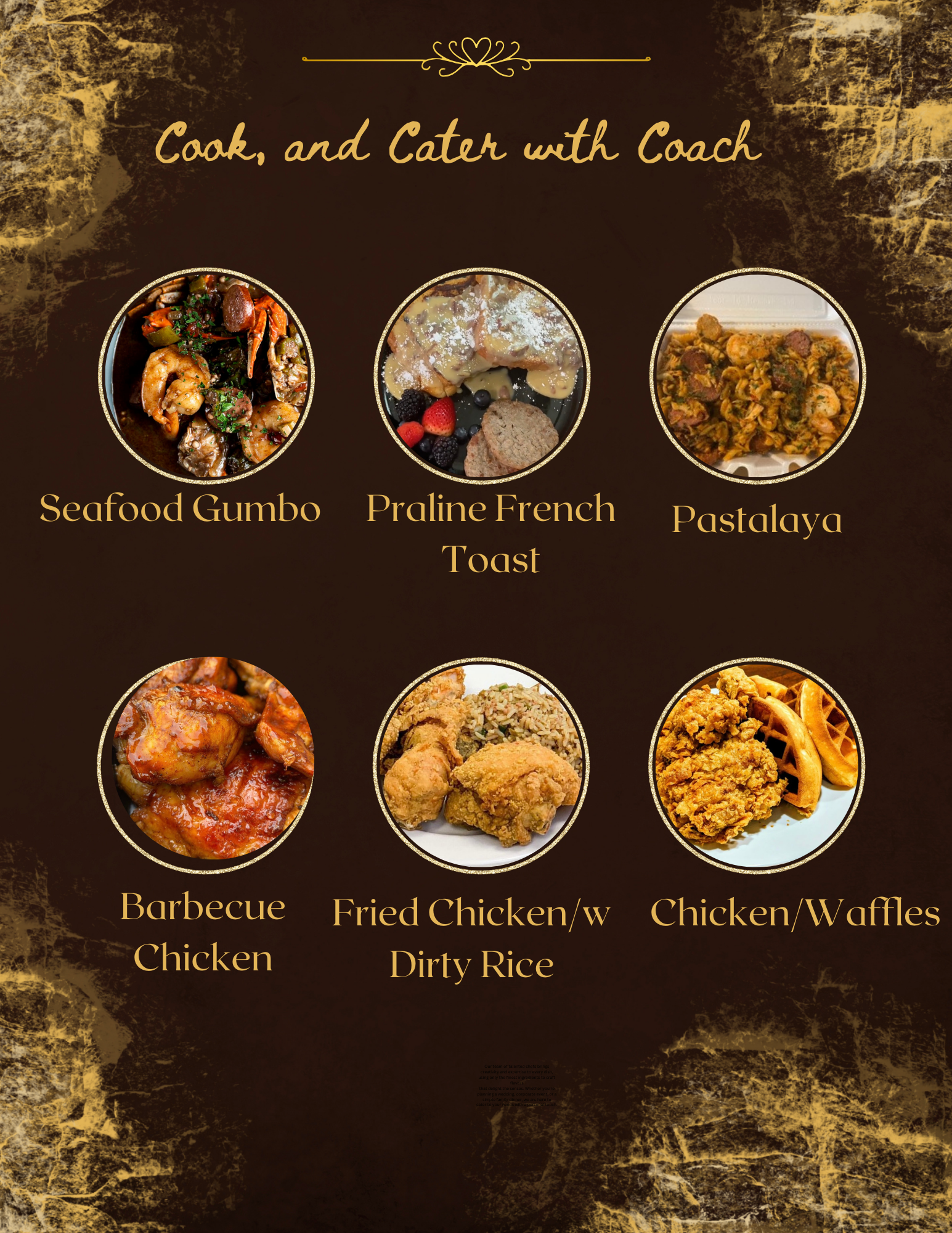 Cooking and Catering with New Orleans Finest Coach,LLC - Catering in New Orleans, Louisiana