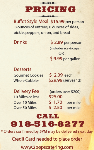 2 POPS CATERING - Catering in Tulsa, Oklahoma
