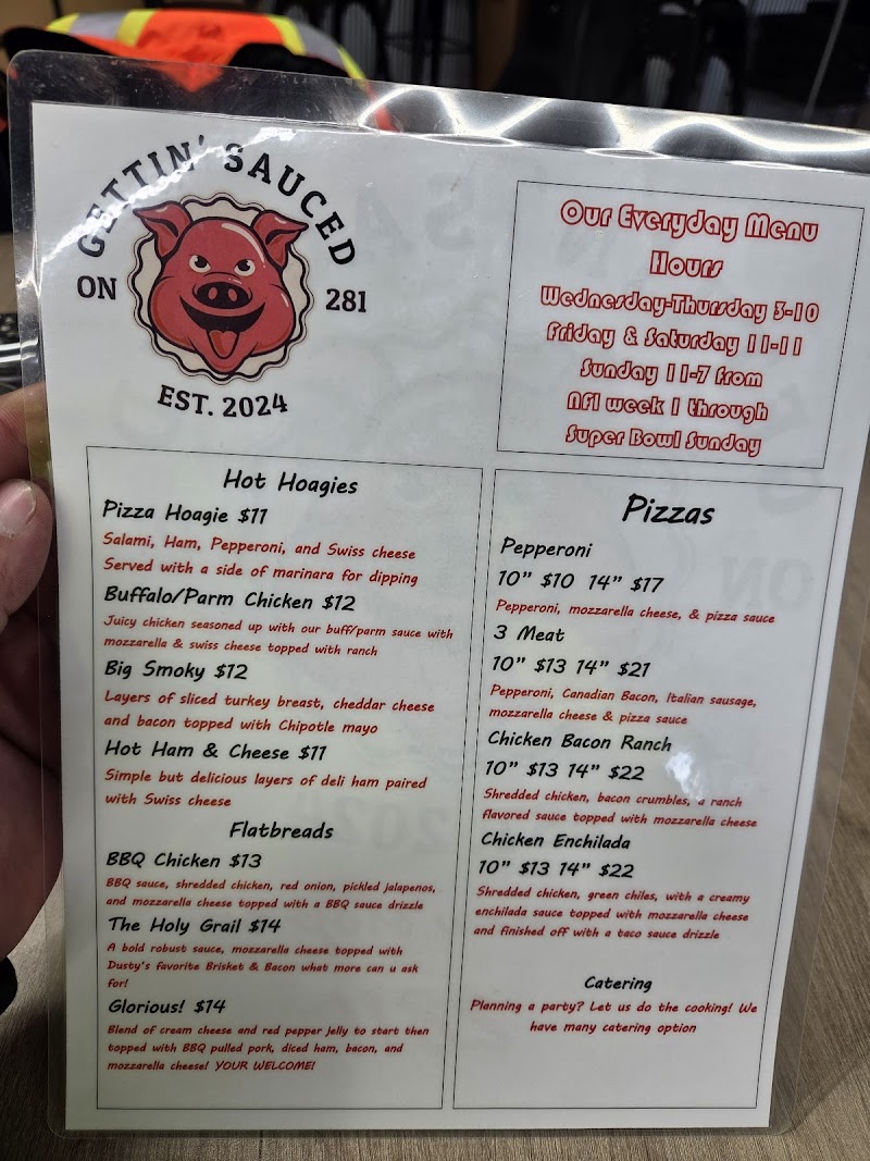 Gettin sauced on 281 - Catering in Pingree, North Dakota