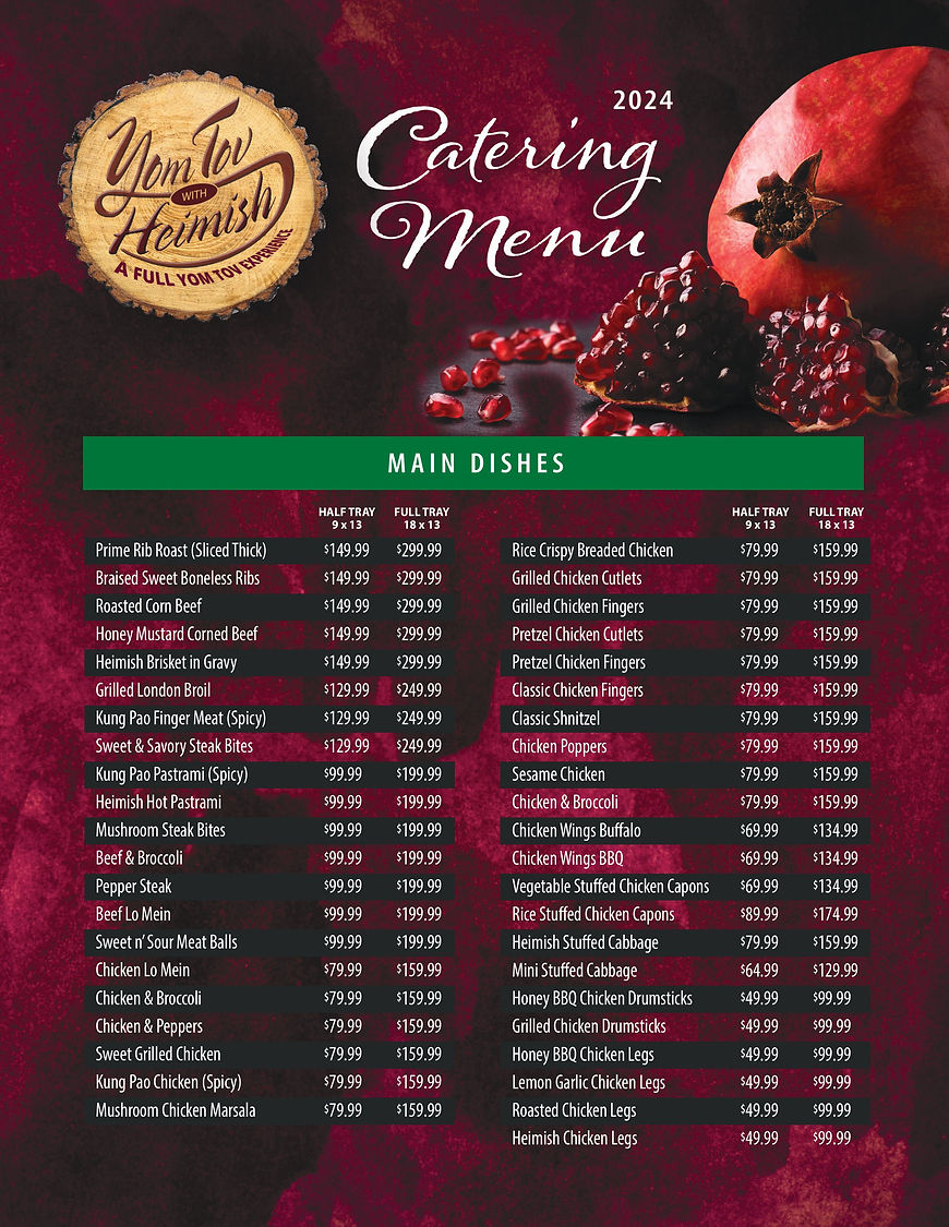 Heimish Food & Catering - Catering in Teaneck, New Jersey
