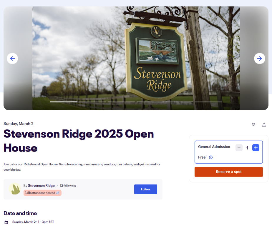 Stevenson Ridge - Catering in Spotsylvania Courthouse, Virginia