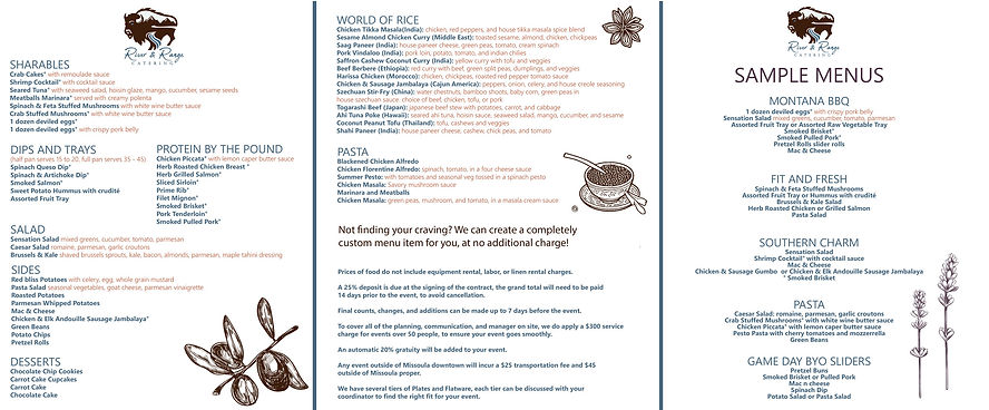 River & Range Catering - Catering in Missoula, Montana