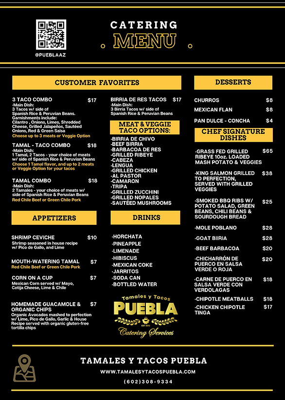 Tamales y Tacos Puebla - Catering in Phoenix, Arizona