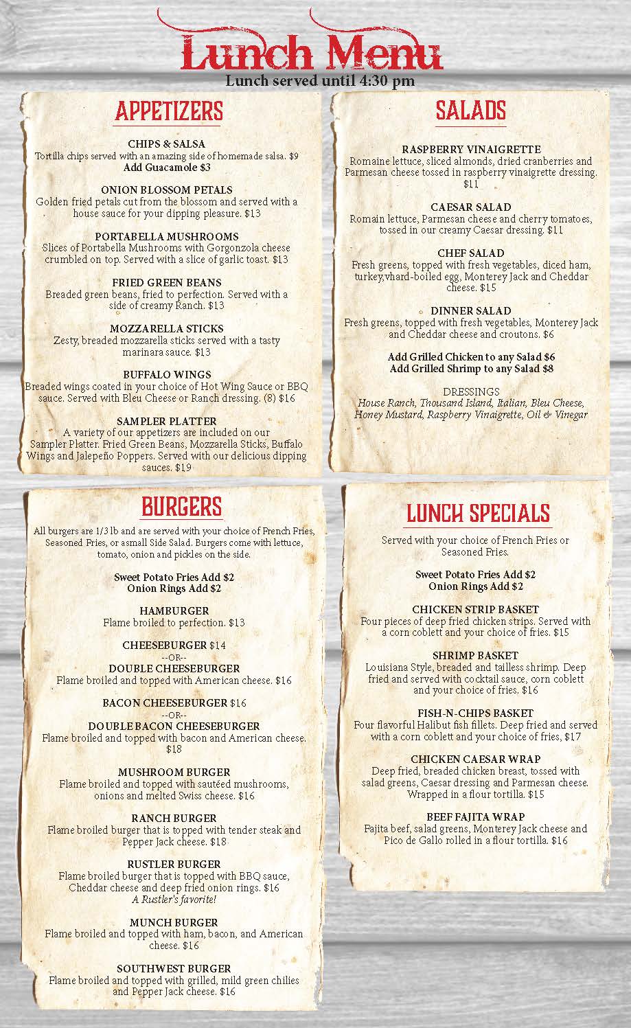 Rustler's Restaurant - Catering in Tropic, Utah