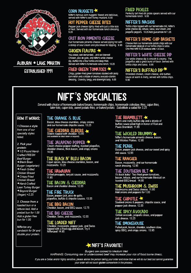 Niffer's Place Lake Martin - Catering in Dadeville, Alabama