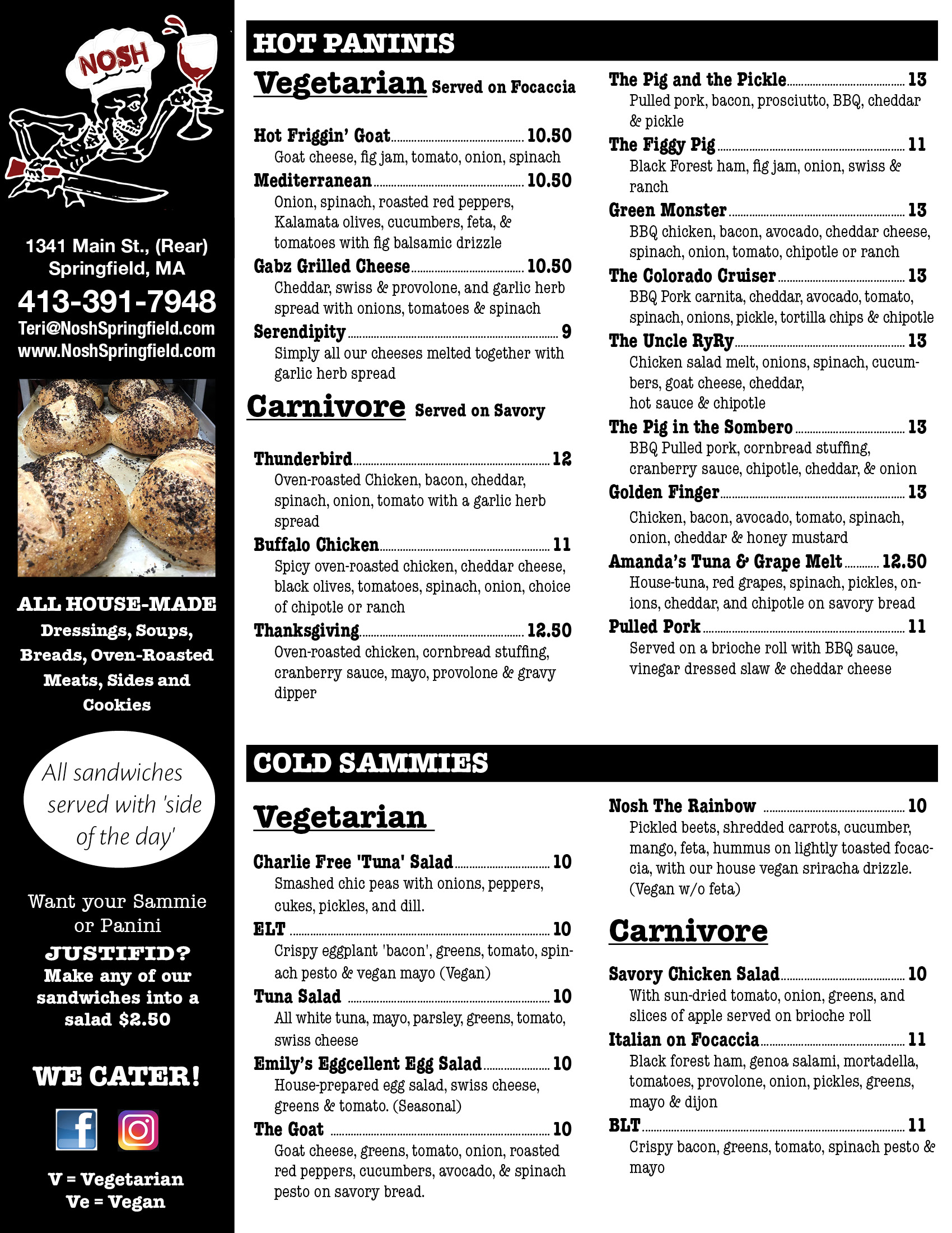 Nosh Cafè and Restaurant - Catering in Springfield, Massachusetts
