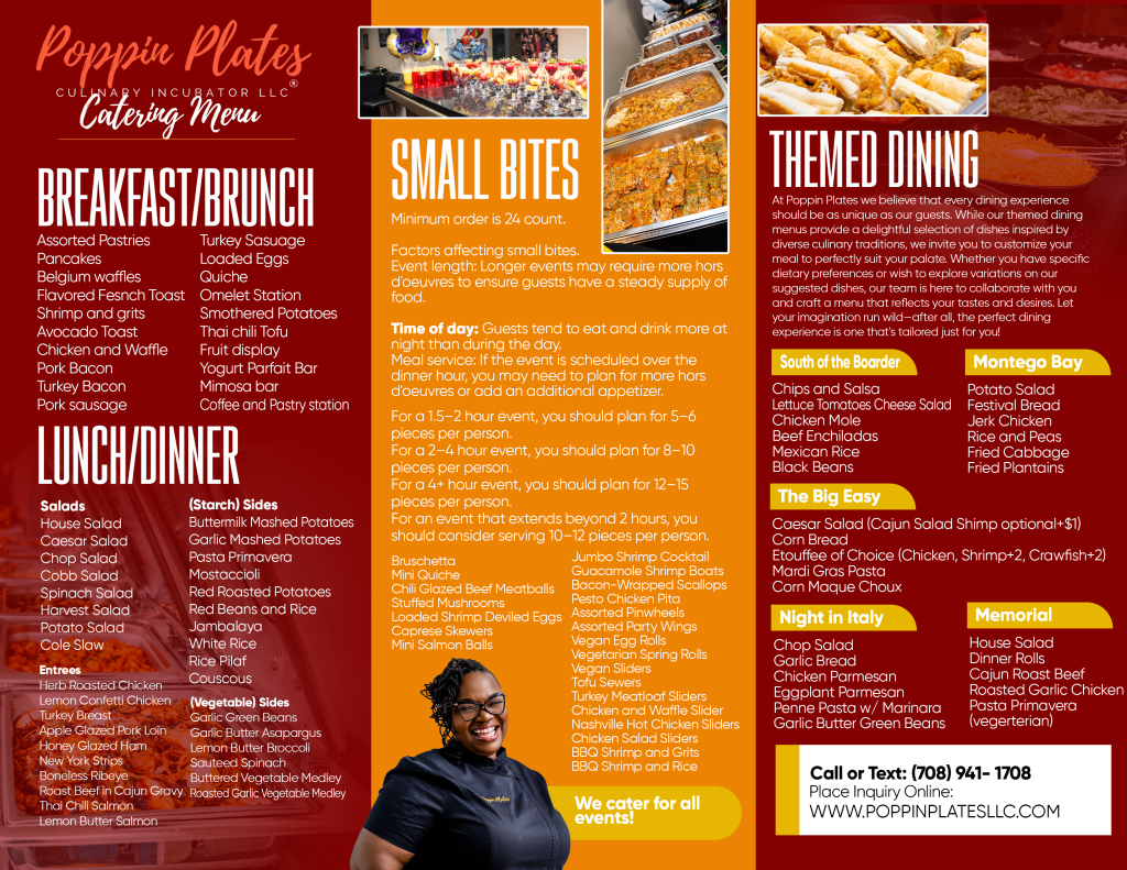 Poppin Plates LLC - Catering in Park Forest, Illinois