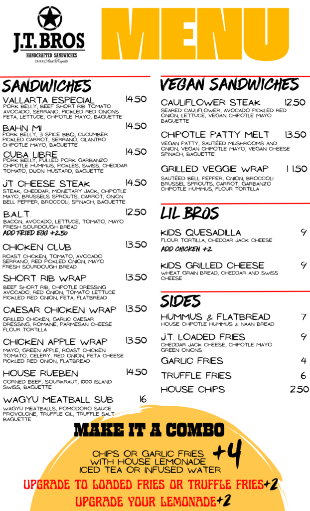 J.T. Bros Sandwich Company - Catering in Yuma, Arizona