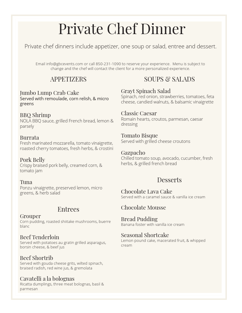 Grayton Beach Catering and Events - photo 2