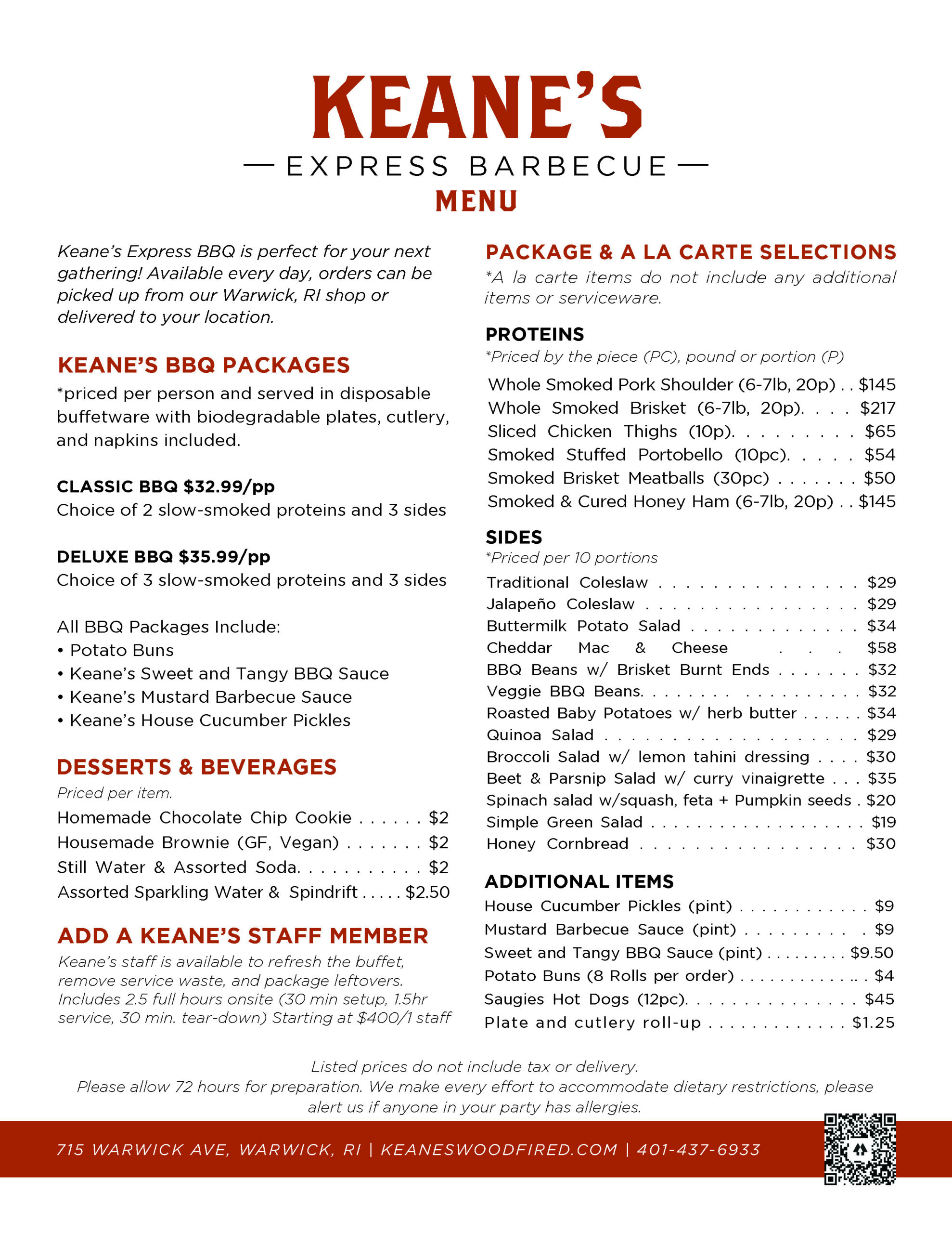 Keane's Wood Fired Catering - Catering in Warwick, Rhode Island