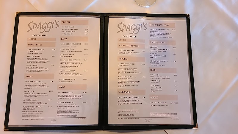 Spaggi's Event Center - Catering in Fontana, California