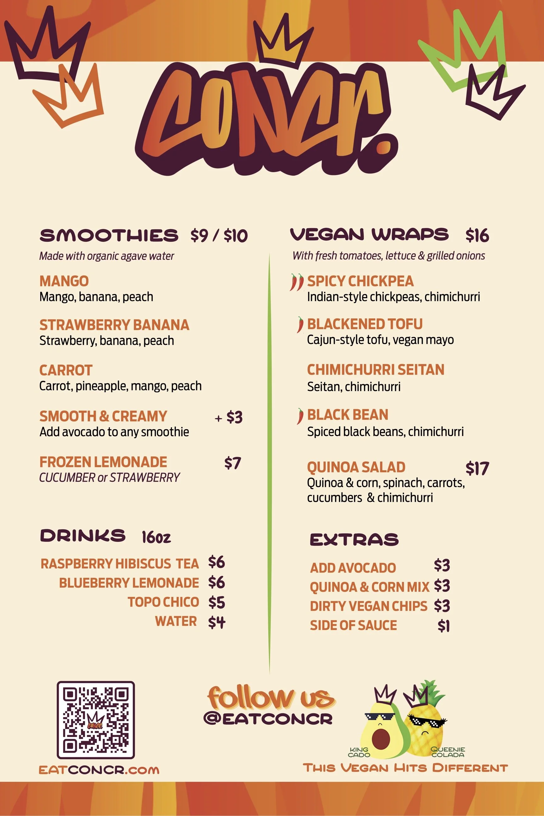 CONCR - conscious cravings - Catering in Austin, Texas